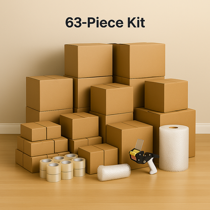 Couple Move Kit - 63-Piece Moving & Packing Set.