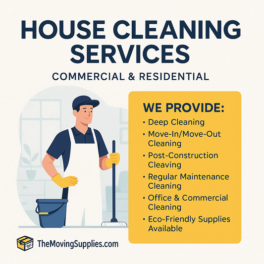 House Cleaning Service - The Moving Supplies