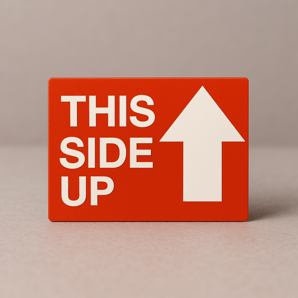 This Side Up Label – 2" x 3" (Rolls) 500 Labels - The Moving Supplies