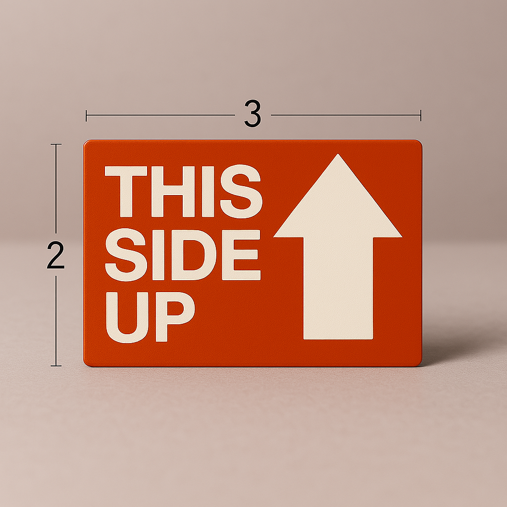 This Side Up Label – 2" x 3" (Rolls) 500 Labels - The Moving Supplies