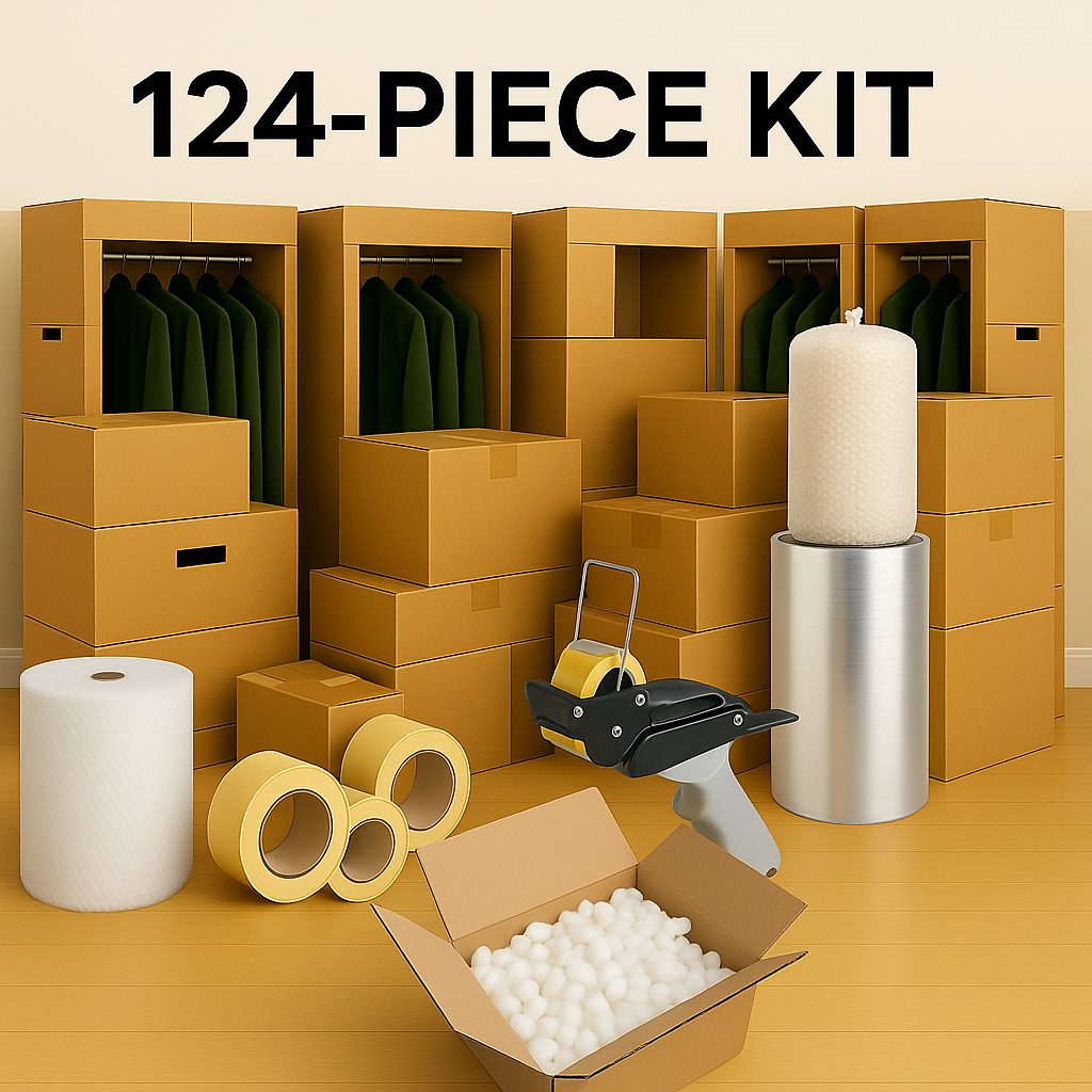 Big Move Max Kit - 124-Piece Premium Packing Set - The Moving Supplies