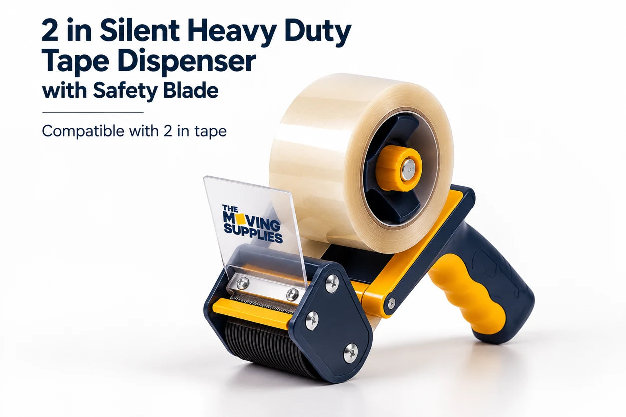 2" Silent Heavy Duty Tape Dispenser with Safety Blade